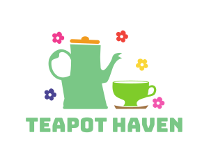 Floral Teahouse Cup  logo