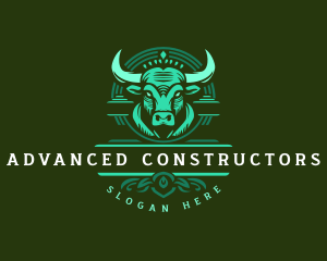 Bull Ranch Horn logo design