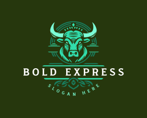 Bull Ranch Horn logo design