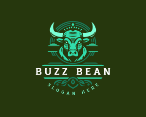 Bull Ranch Horn logo design