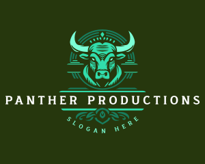 Bull Ranch Horn logo design