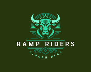 Bull Ranch Horn logo design