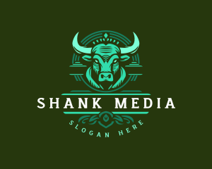 Bull Ranch Horn logo design