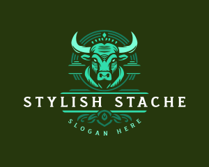 Bull Ranch Horn logo design