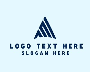 Brand - Modern Triangle Letter A logo design