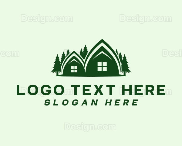 Cabin House Structure Logo