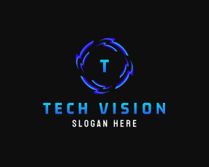 Futuristic Software Technology logo design