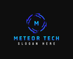 Futuristic Software Technology logo design