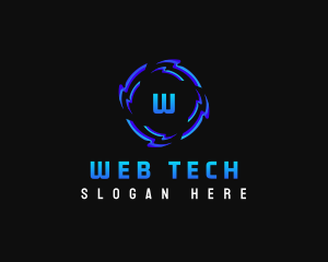 Futuristic Software Technology logo design