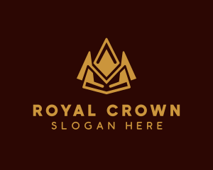 Geometric Crown Insurance logo design