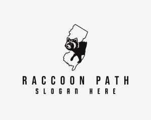 New Jersey Racoon Character logo