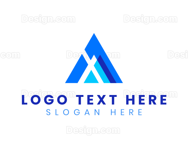 Modern Brand Company Letter A Logo