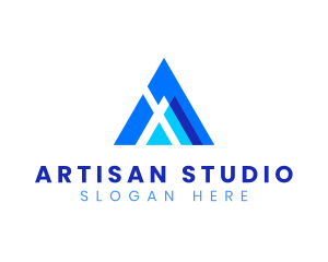 Modern Brand Company Letter A logo design