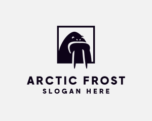 Arctic Walrus Animal logo design