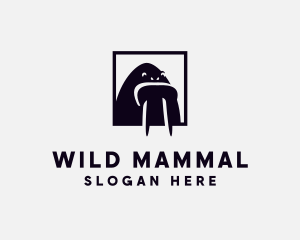 Arctic Walrus Animal logo