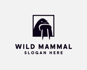 Arctic Walrus Animal logo design