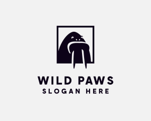 Arctic Walrus Animal logo design