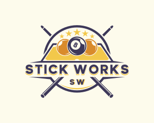 Team League Billiards logo design