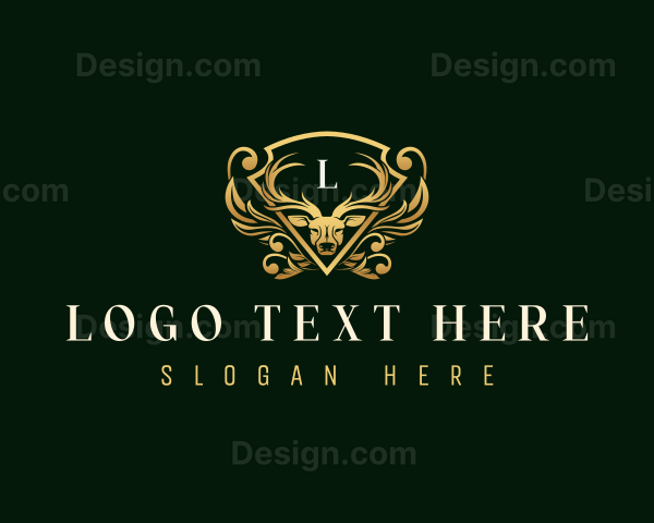 Luxury Deer Antler Logo