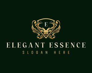 Luxury Deer Antler logo design