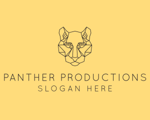 Geometric Fierce Cougar  logo design