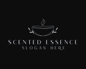 Scented Candle Spa logo design