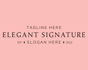 Elegant Beauty Feminine logo design