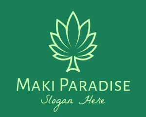 Green Palm Leaf Logo