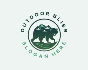 Bear Mountain Hiking logo design