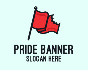 Red Bitten Flag logo