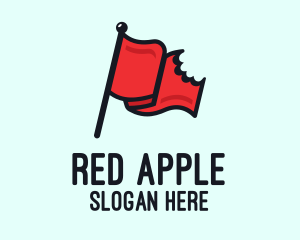 Red Bitten Flag logo