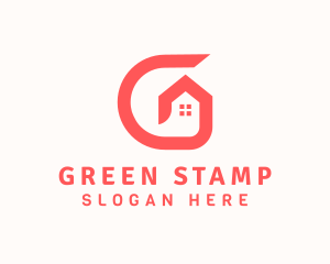 Home Real Estate Letter G logo design