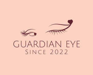 Flirt Wink Eyelash Cosmetics logo design