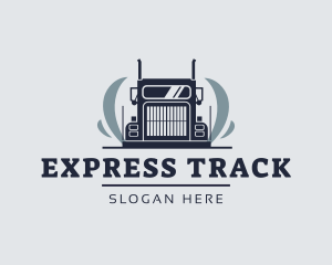 Cargo Shipping Truck  logo design