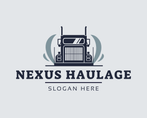 Cargo Shipping Truck  logo design