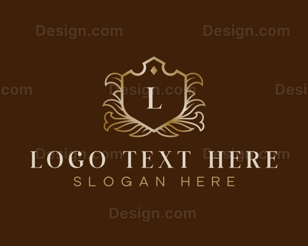 Elegant Floral Crest Logo