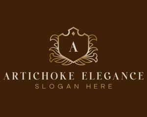 Elegant Floral Crest logo design