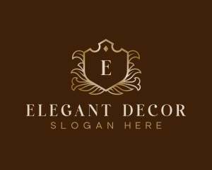 Elegant Floral Crest logo design