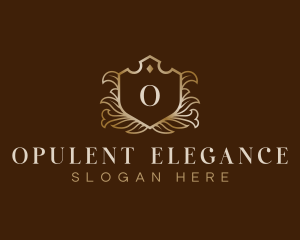 Elegant Floral Crest logo design