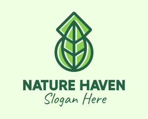 Modern Nature Leaf  logo design