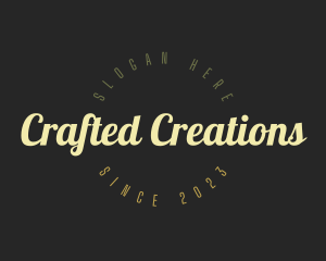 Retro Cursive Business logo design