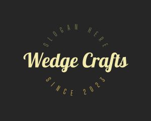 Retro Cursive Business logo design