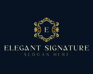 Luxury Wreath Decoration logo design