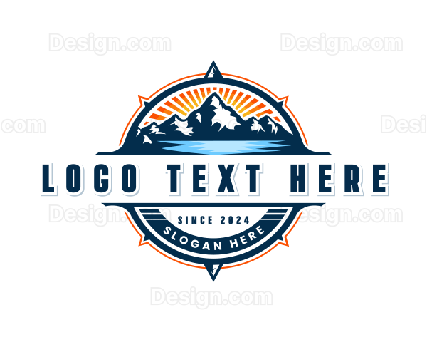 Outdoor Mountain Compass Logo