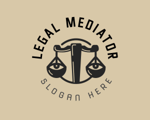 Legal Justice Eyes logo design