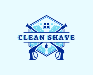 Power Wash Cleaning Home logo design