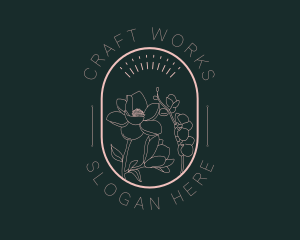 Artisan Elegant Flower logo design