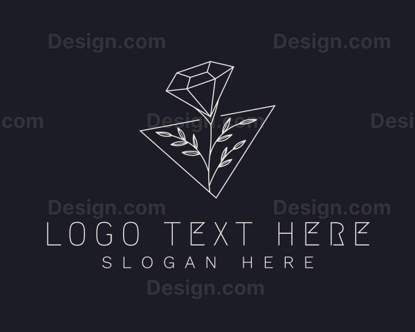 Luxurious Diamond Flower Logo