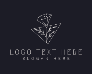 Luxurious Diamond Flower logo