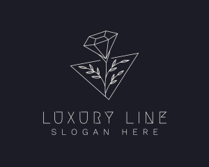 Luxurious Diamond Flower logo design